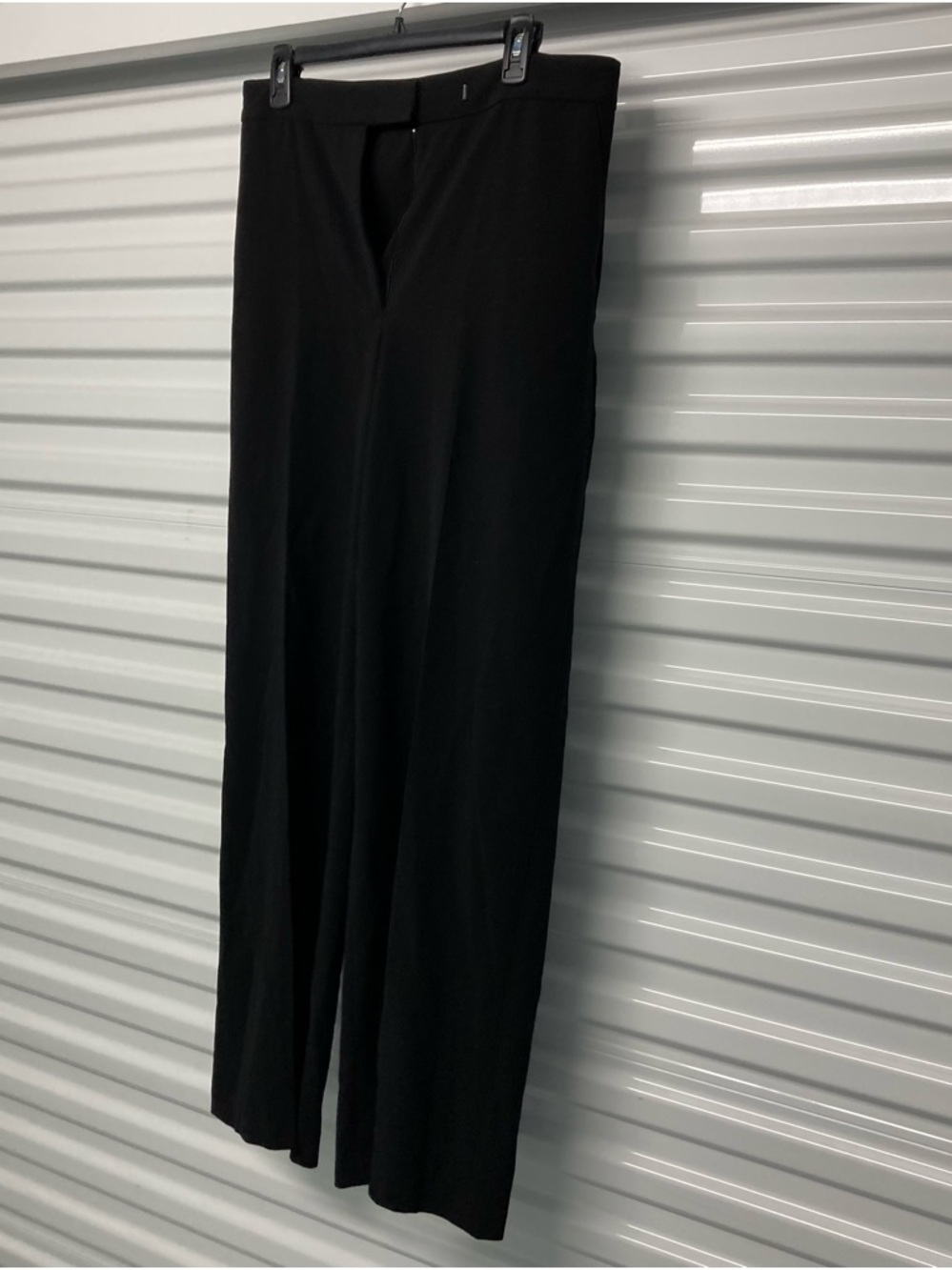 Anne Klein Black Wide-Leg Ponte Pants